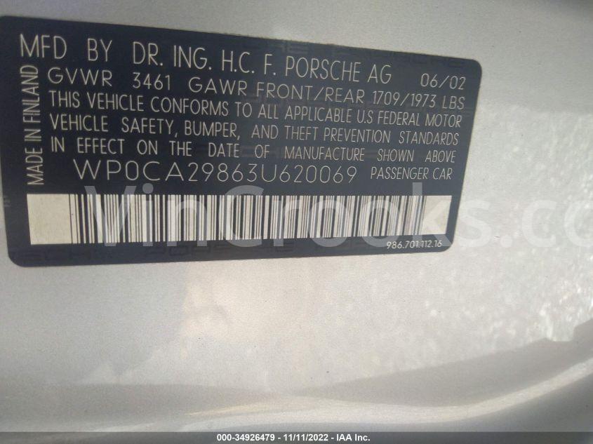 WP0CA29863U620069