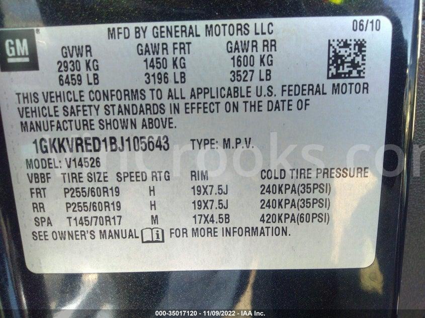 1GKKVRED1BJ105643