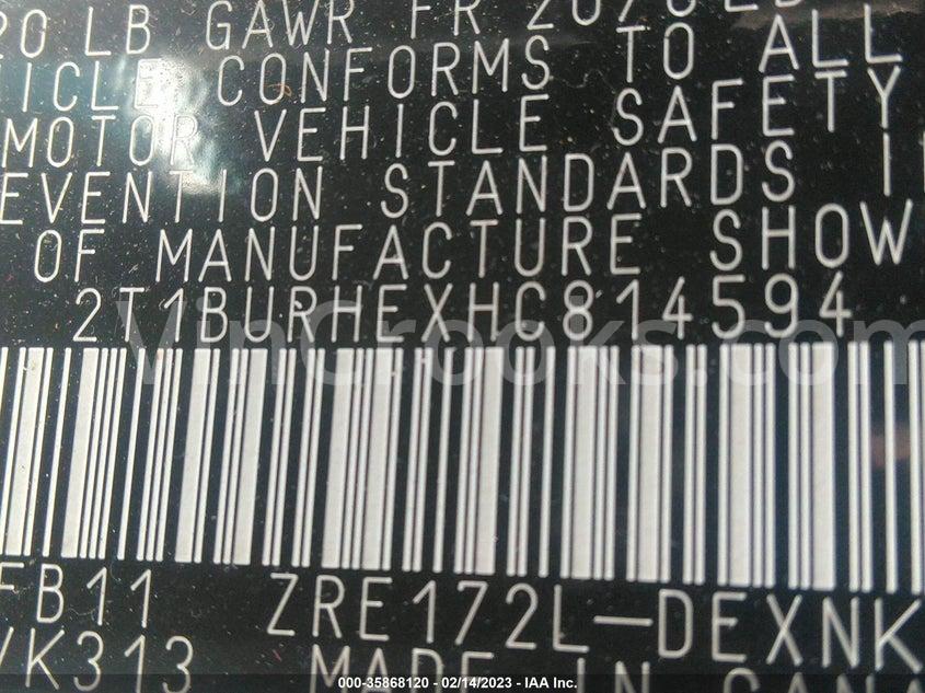 2T1BURHEXHC814594