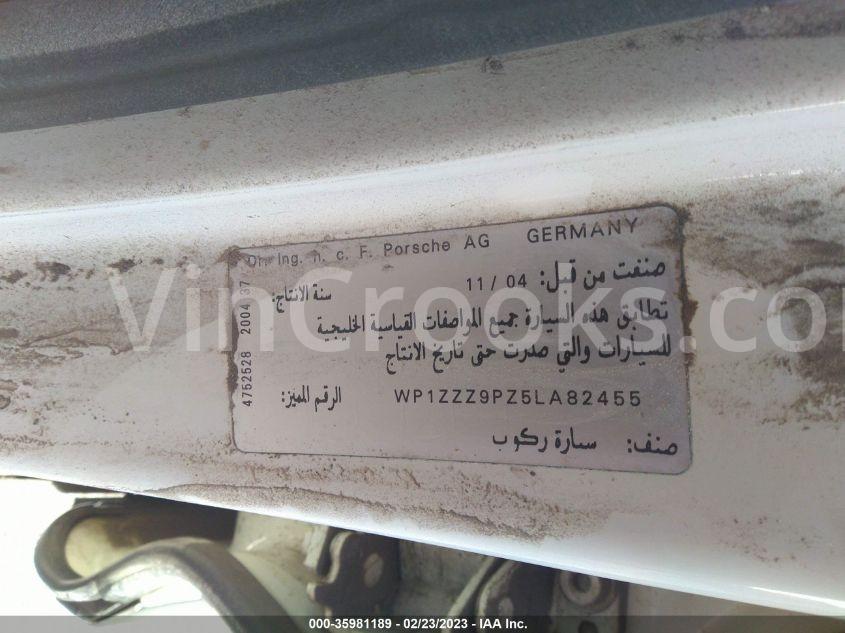 WP1ZZZ9PZ5LA82455