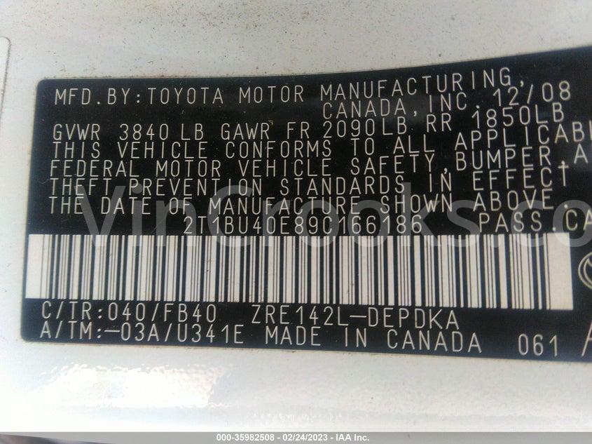 2T1BU40E89C166186