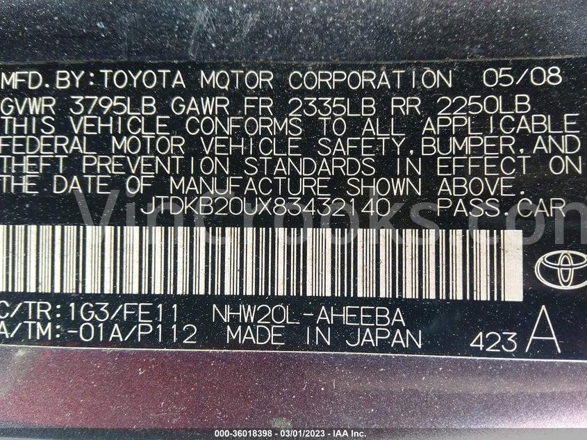 JTDKB20UX83432140