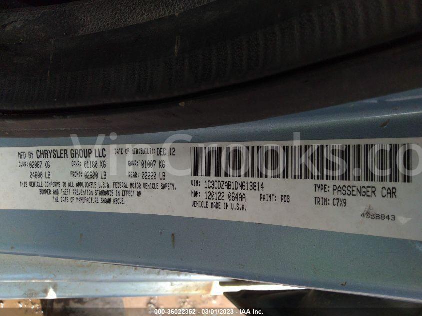 1C3CDZAB1DN613814