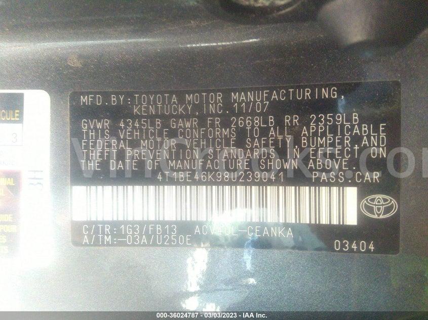 4T1BE46K98U239041