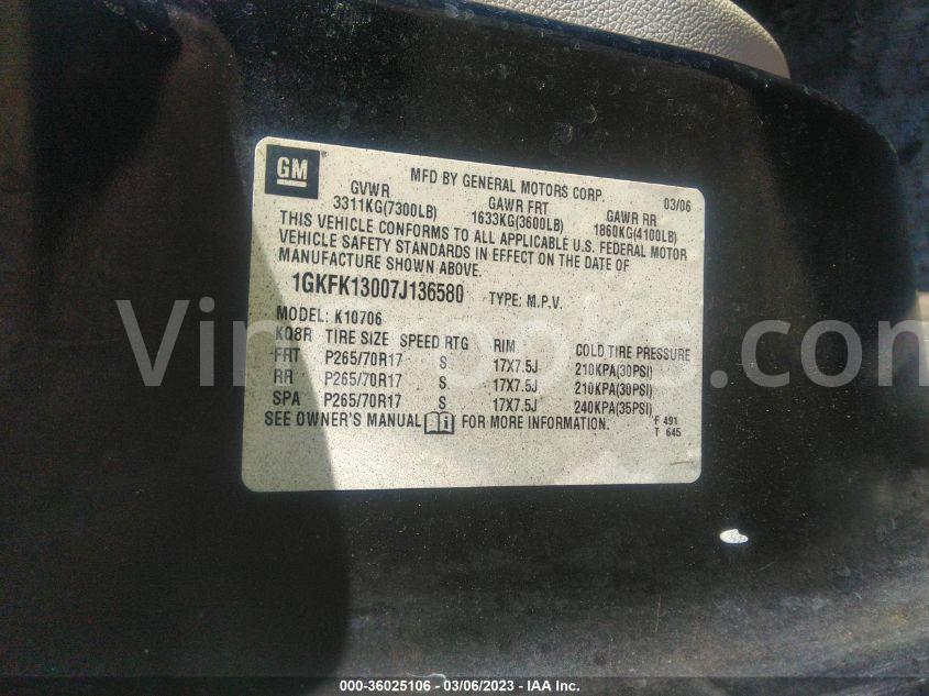 1GKFK13007J136580