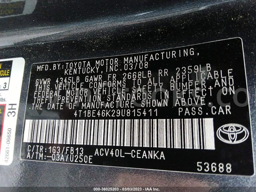 4T1BE46K29U815411