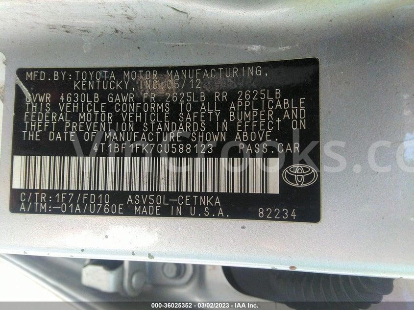 4T1BF1FK7CU588123