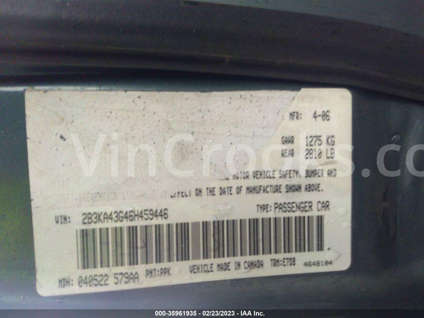 2B3KA43G46H459446