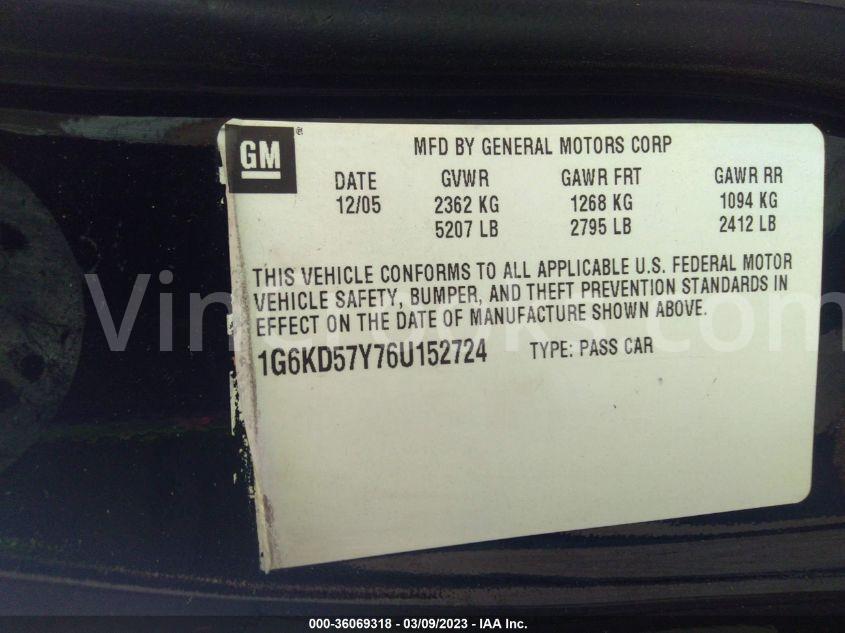 1G6KD57Y76U152724
