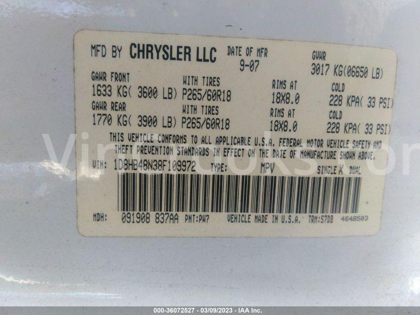 1D8HB48N38F109972