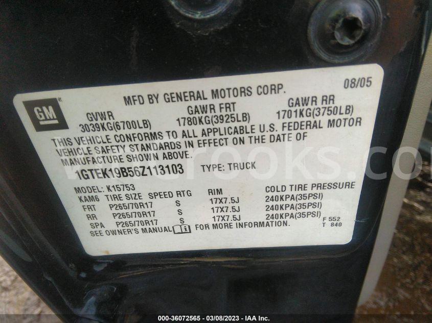 1GTEK19B56Z113103