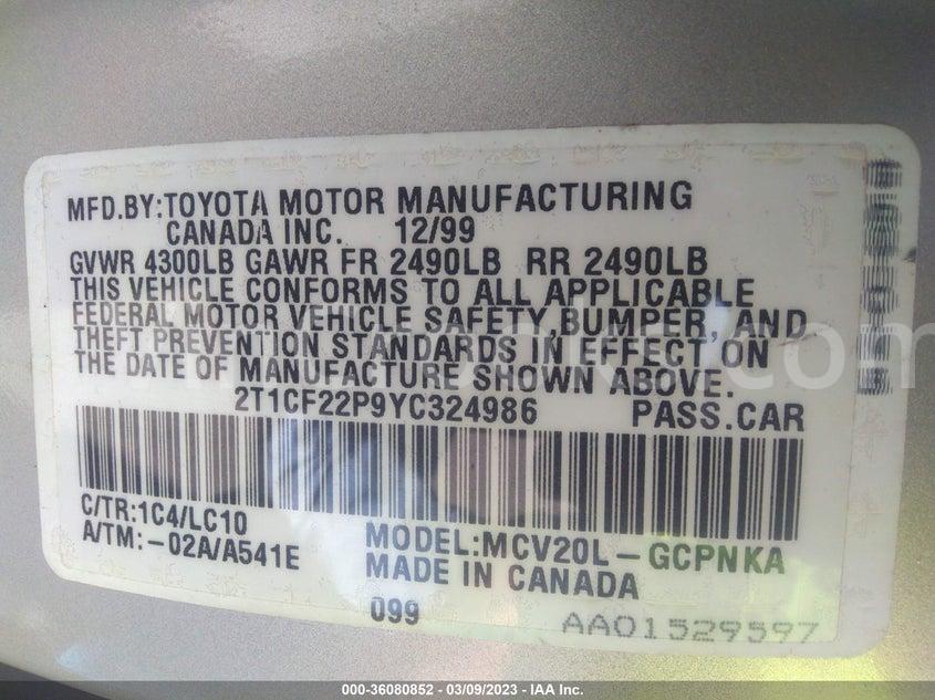2T1CF22P9YC324986