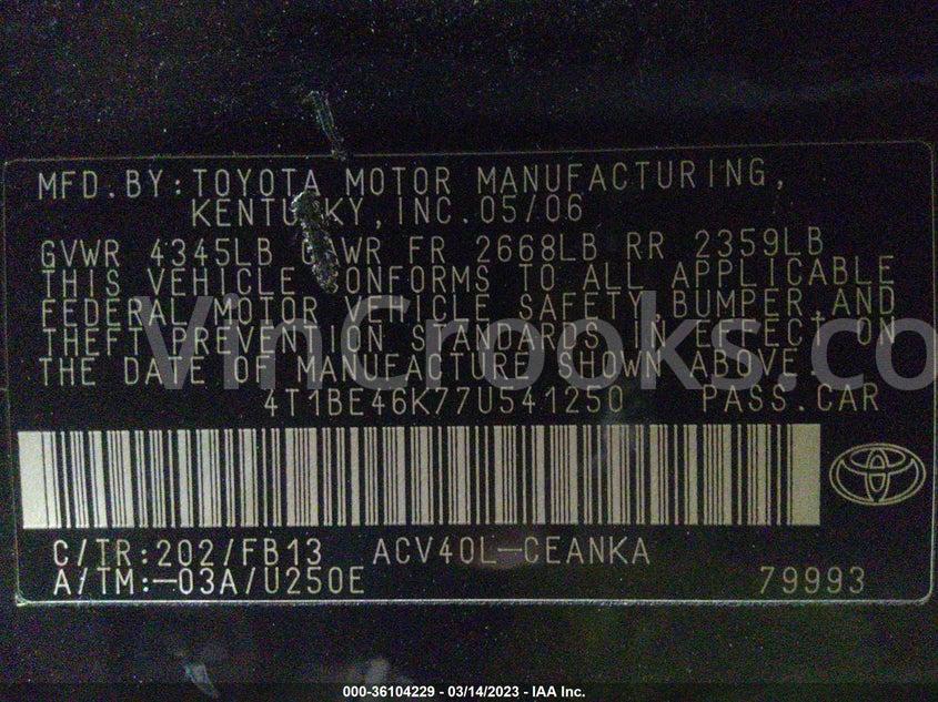 4T1BE46K77U541250