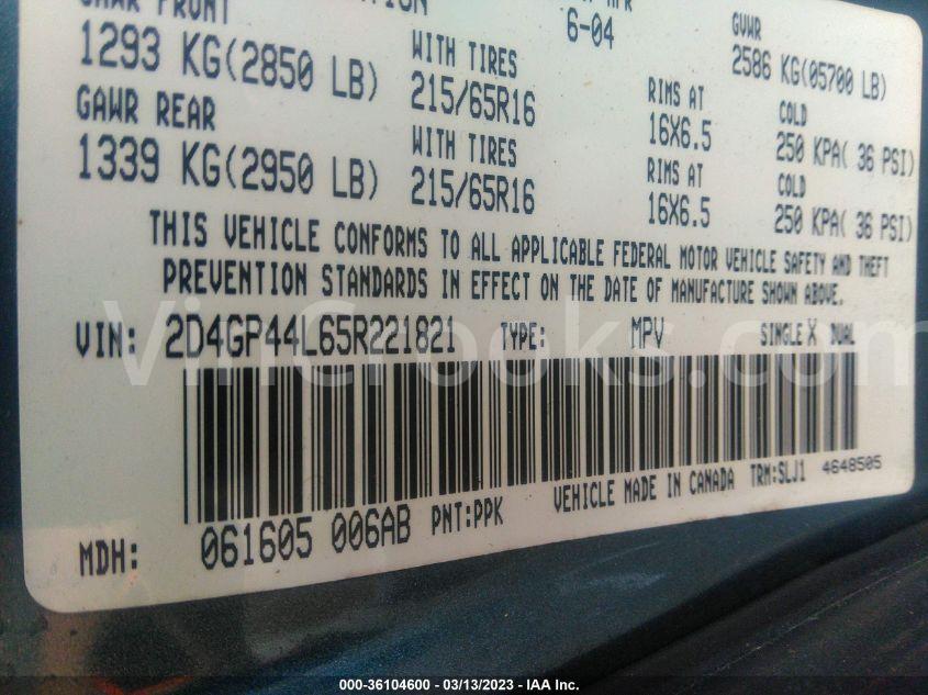 2D4GP44L65R221821