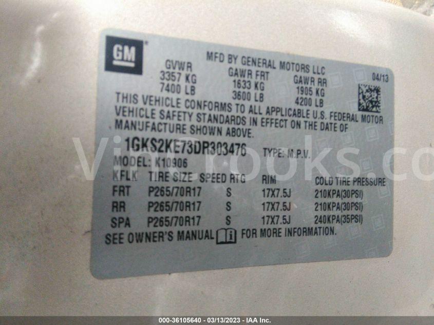 1GKS2KE73DR303476