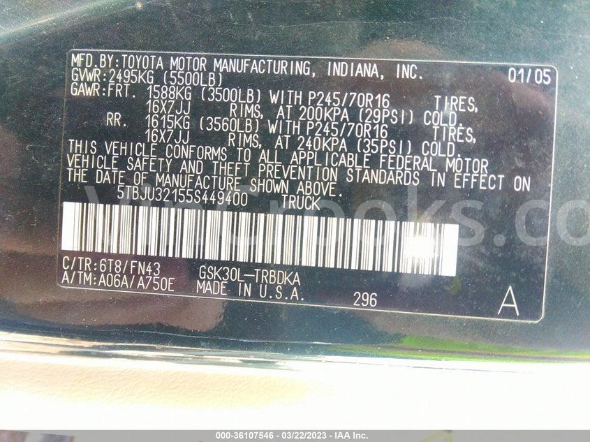 5TBJU32155S449400