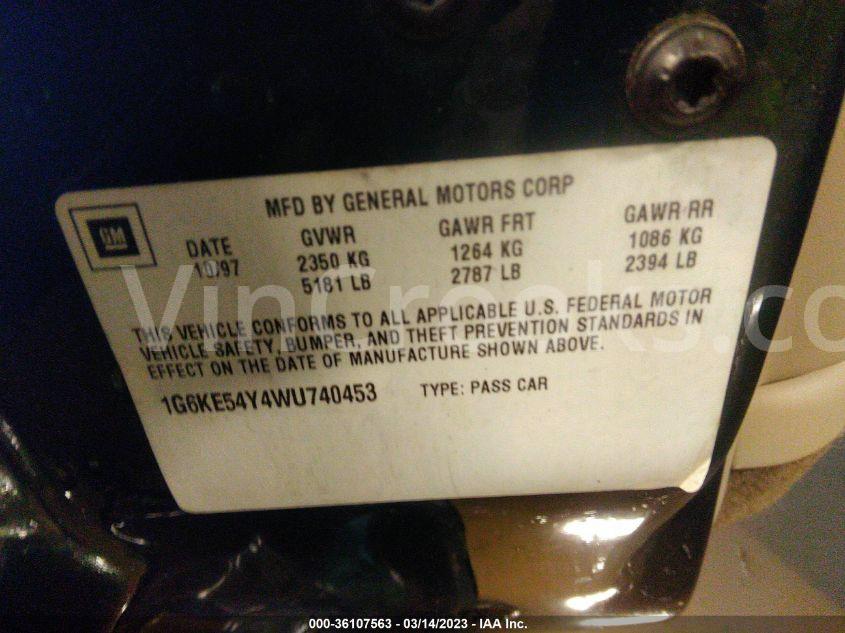 1G6KE54Y4WU740453