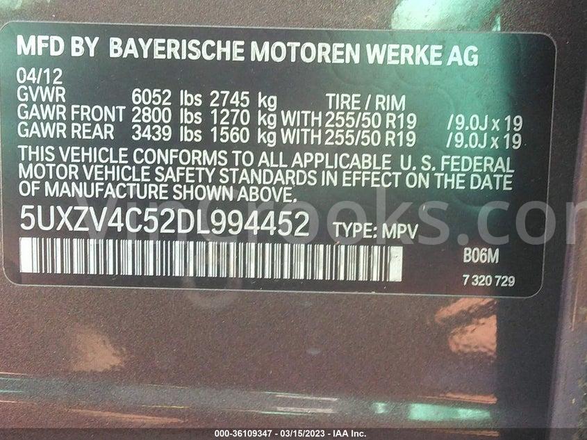5UXZV4C52DL994452