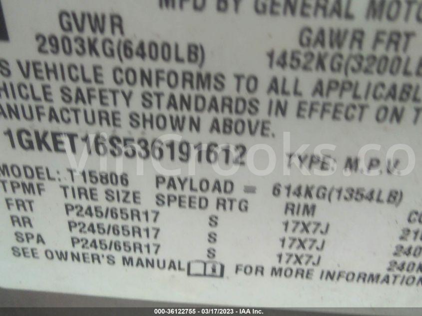 1GKET16S536191612