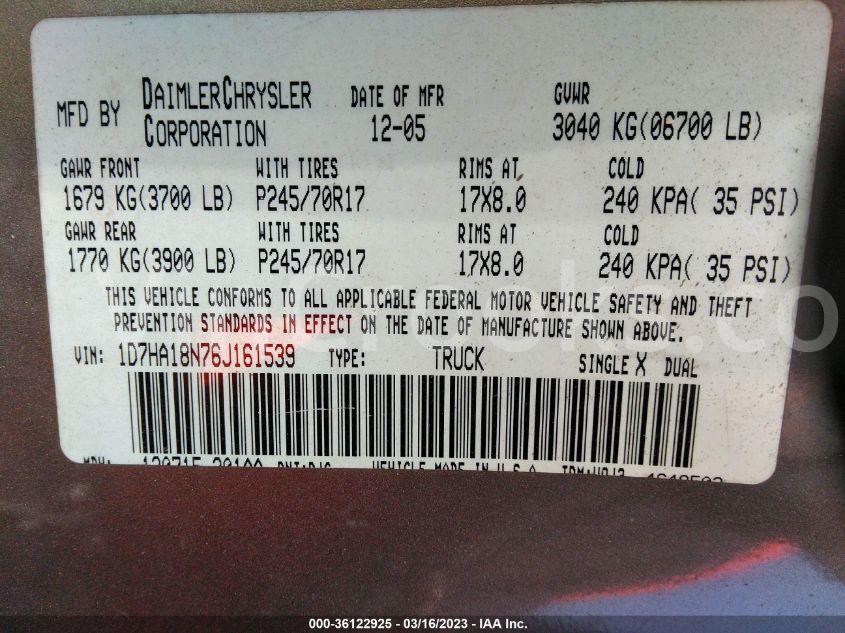 1D7HA18N76J161539