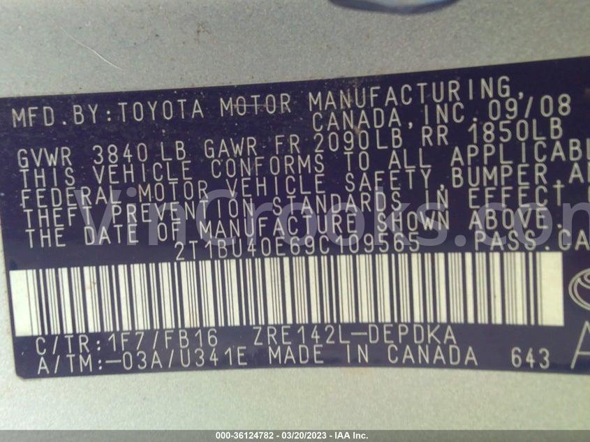 2T1BU40E69C109565