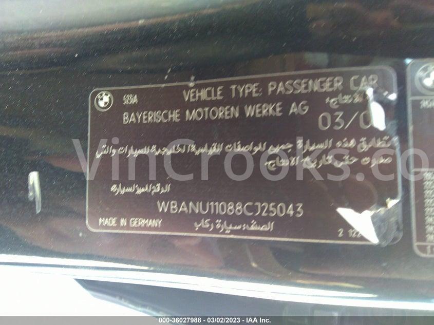 WBANU11088CJ25043