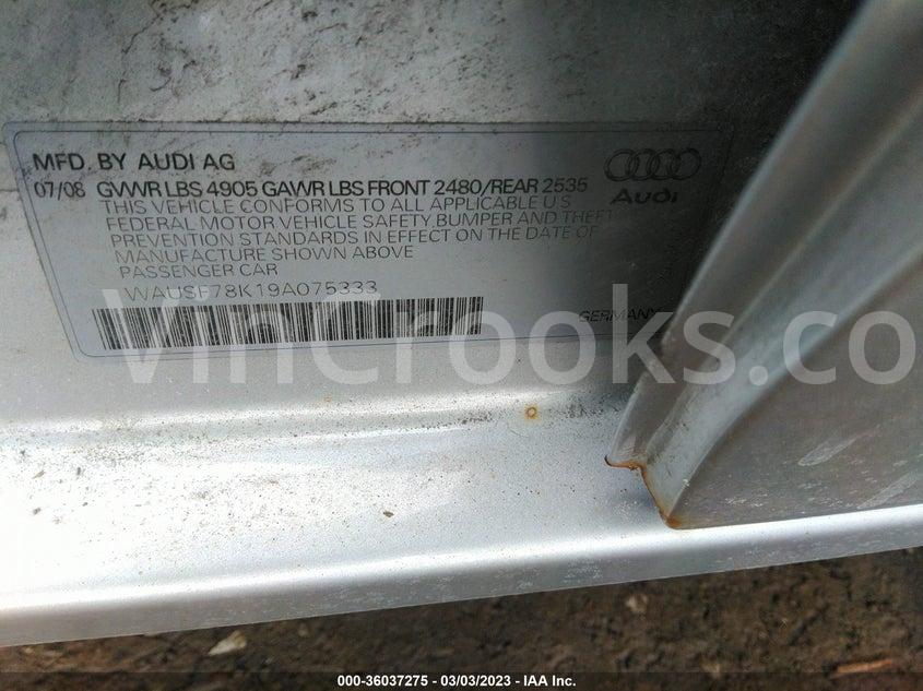 WAUSF78K19A075333