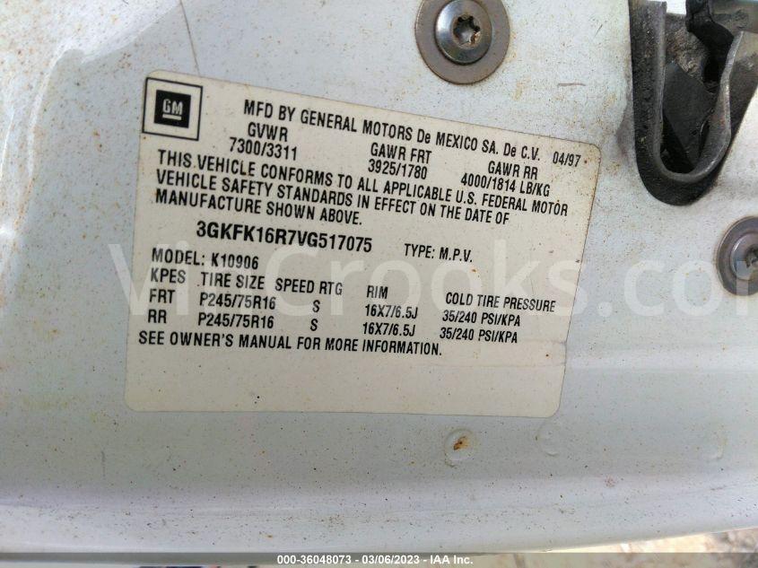 3GKFK16R7VG517075