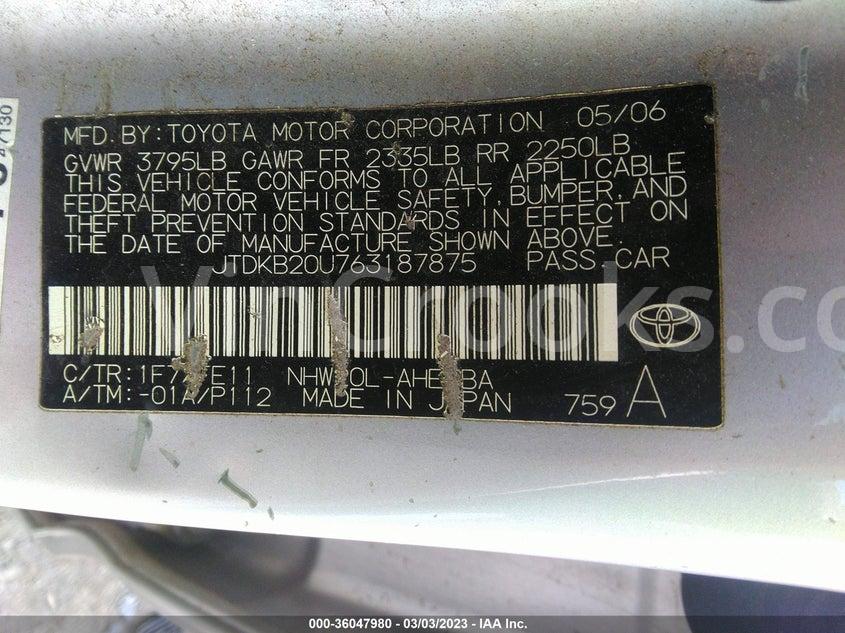 JTDKB20U763187875