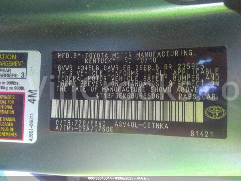 4T1BF3EK6BU666063