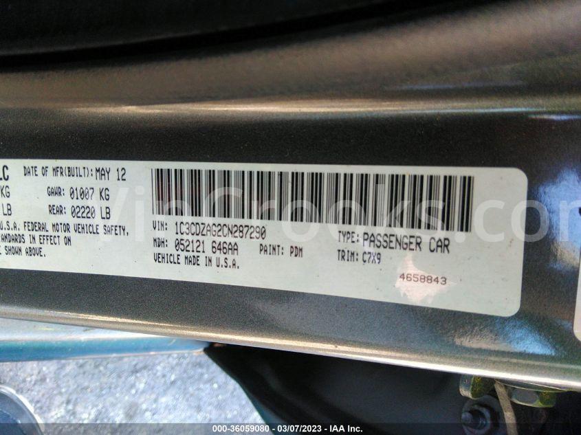 1C3CDZAG2CN287290