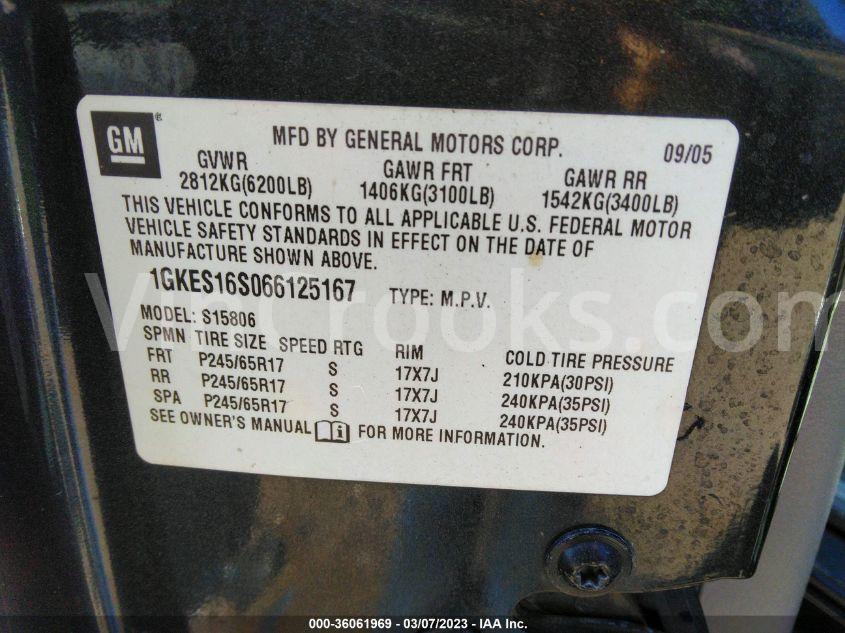 1GKES16S066125167