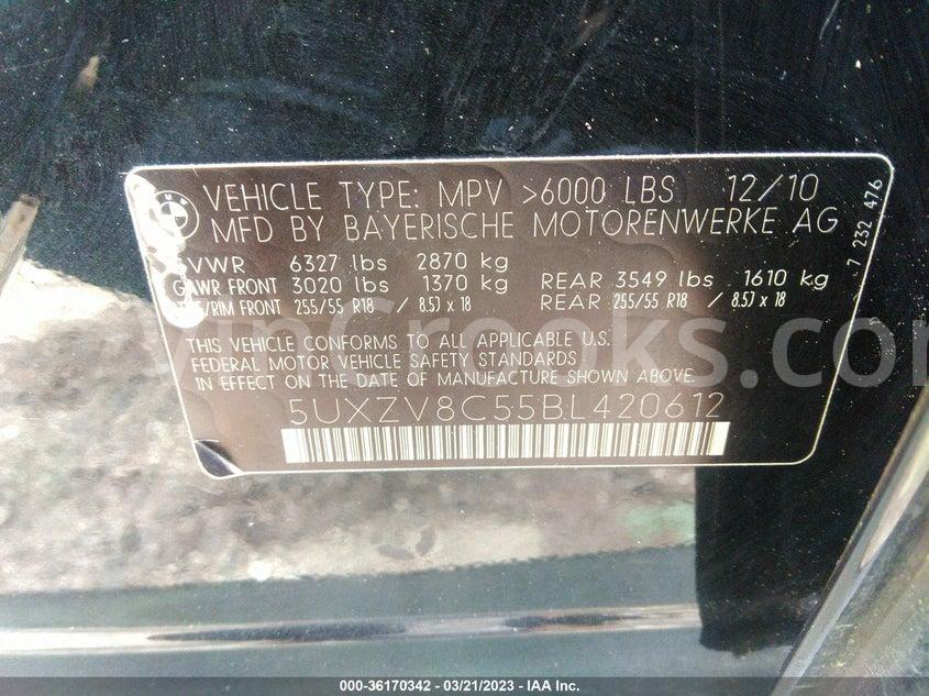 5UXZV8C55BL420612