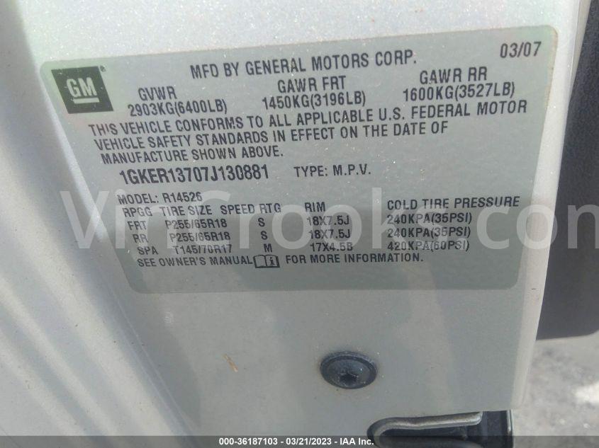 1GKER13707J130881