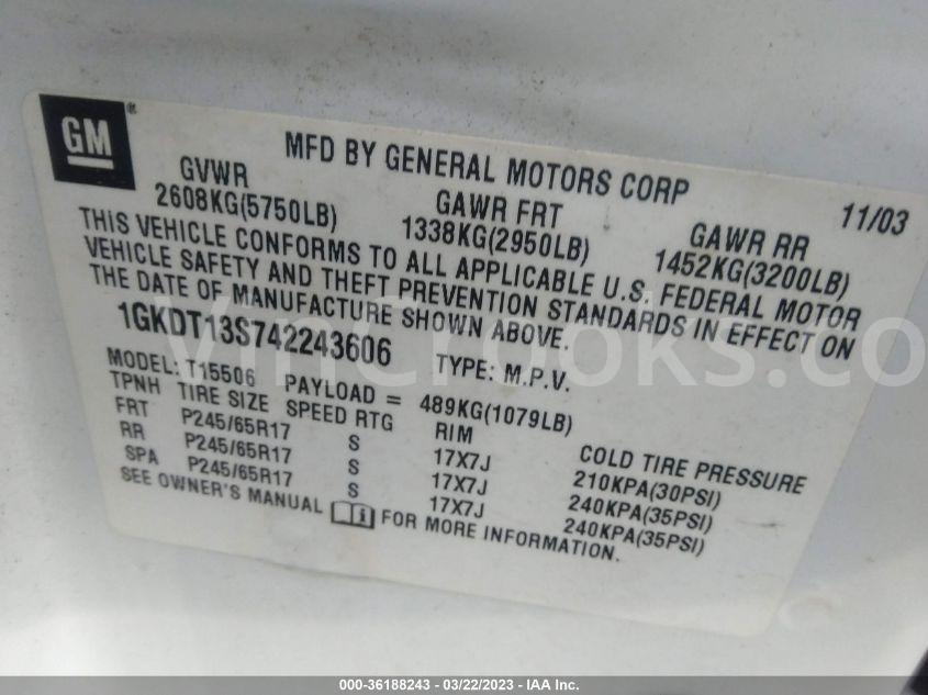 1GKDT13S742243606