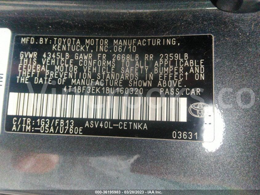4T1BF3EK1BU160320