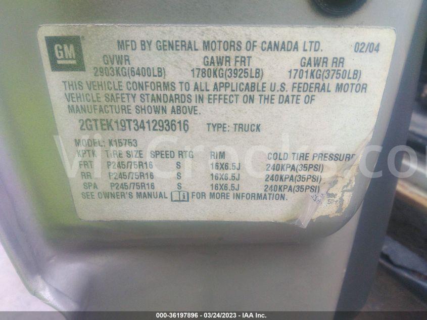 2GTEK19T341293616