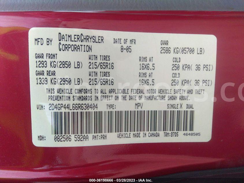 2D4GP44L66R630404