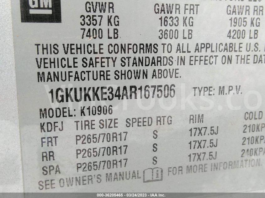 1GKUKKE34AR167506