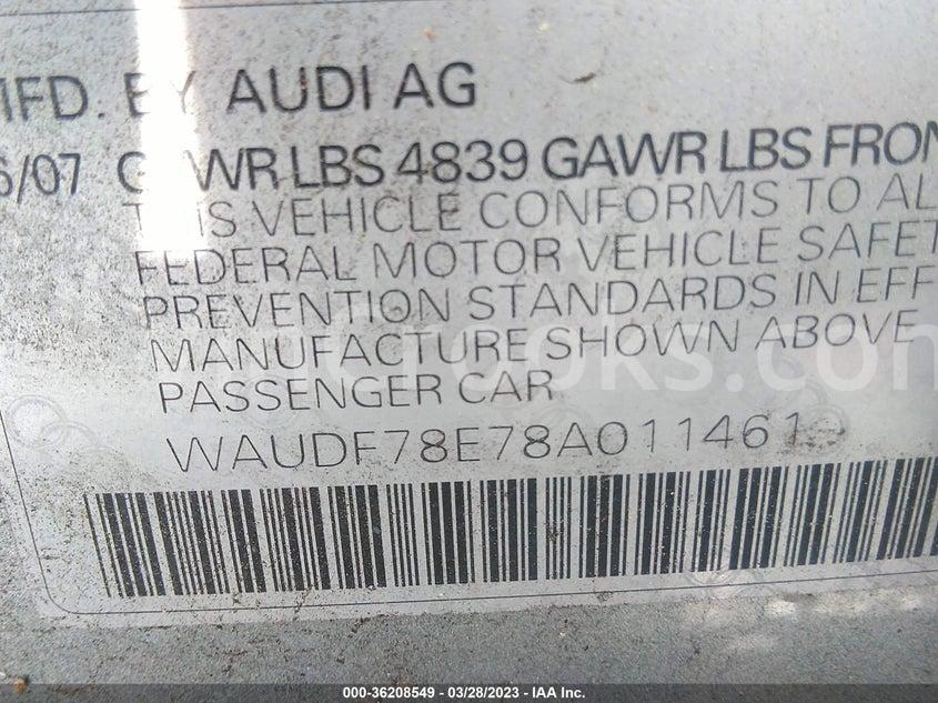 WAUDF78E78A011461
