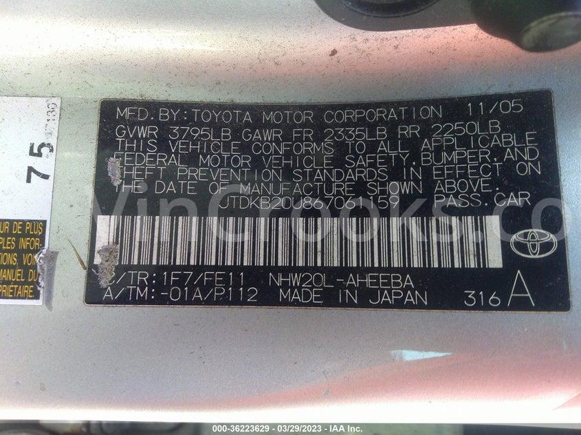 JTDKB20U867061159