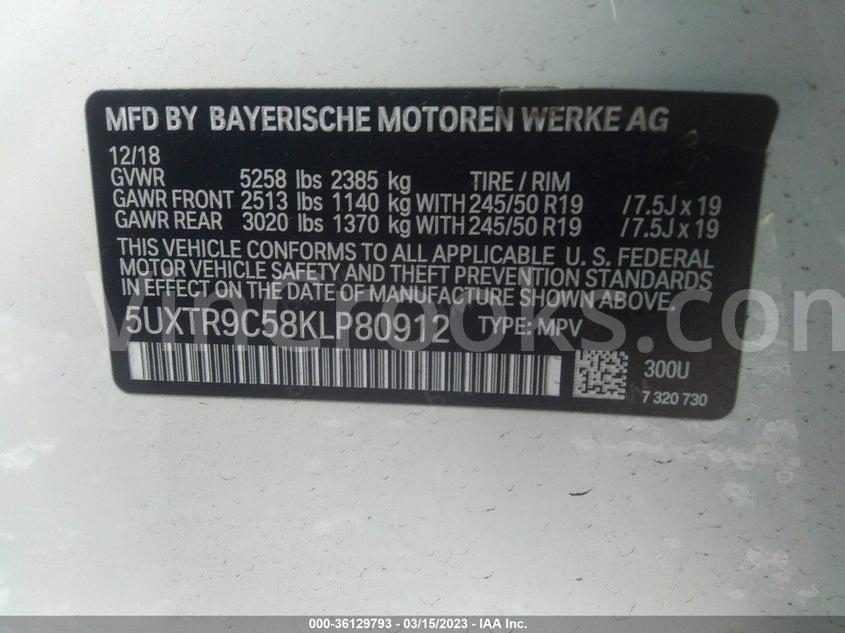5UXTR9C58KLP80912