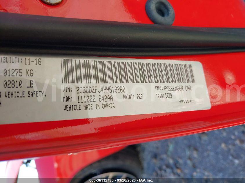 2C3CDZFJ4HH518260