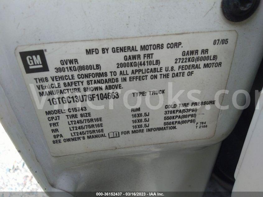 1GTGC13U76F104663