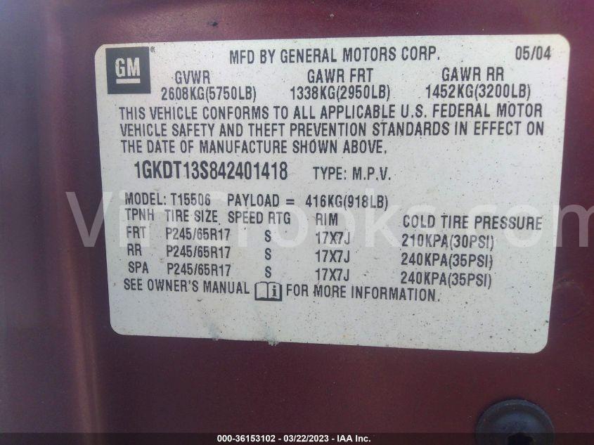 1GKDT13S842401418