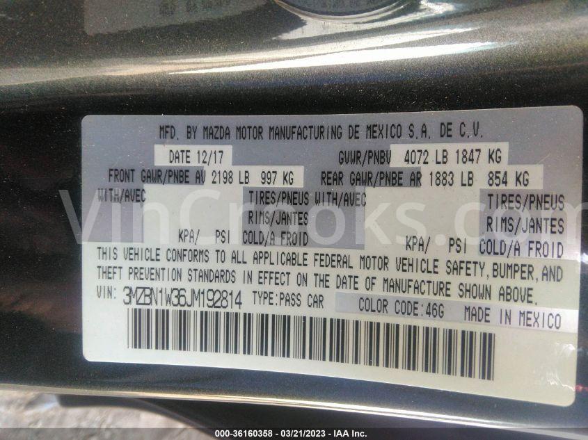 3MZBN1W36JM192814