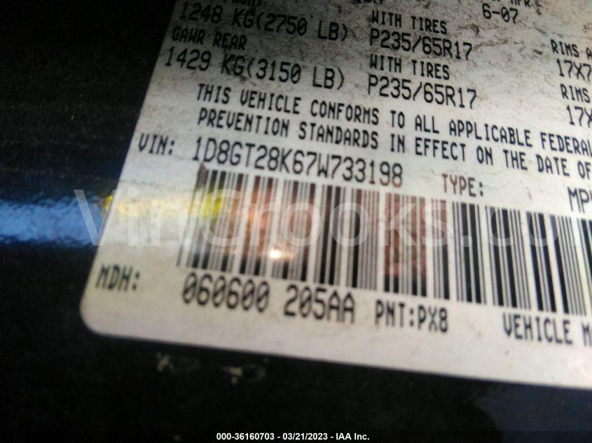 1D8GT28K67W733198