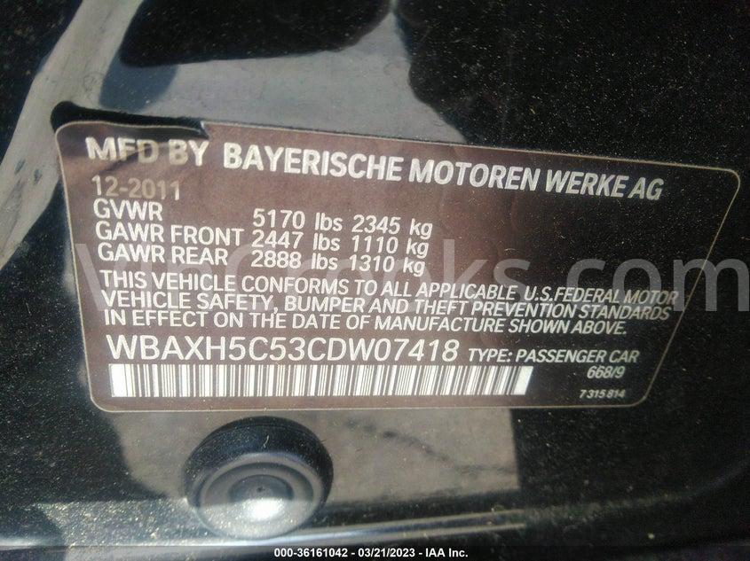 WBAXH5C53CDW07418