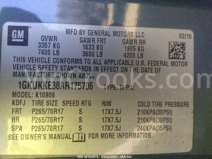 1GKUKKE38AR175706