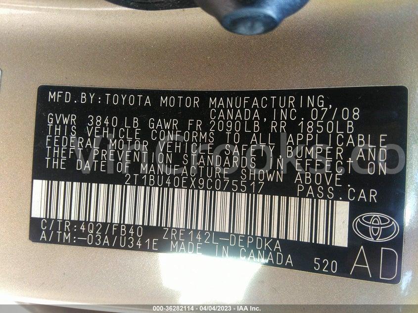 2T1BU40EX9C075517